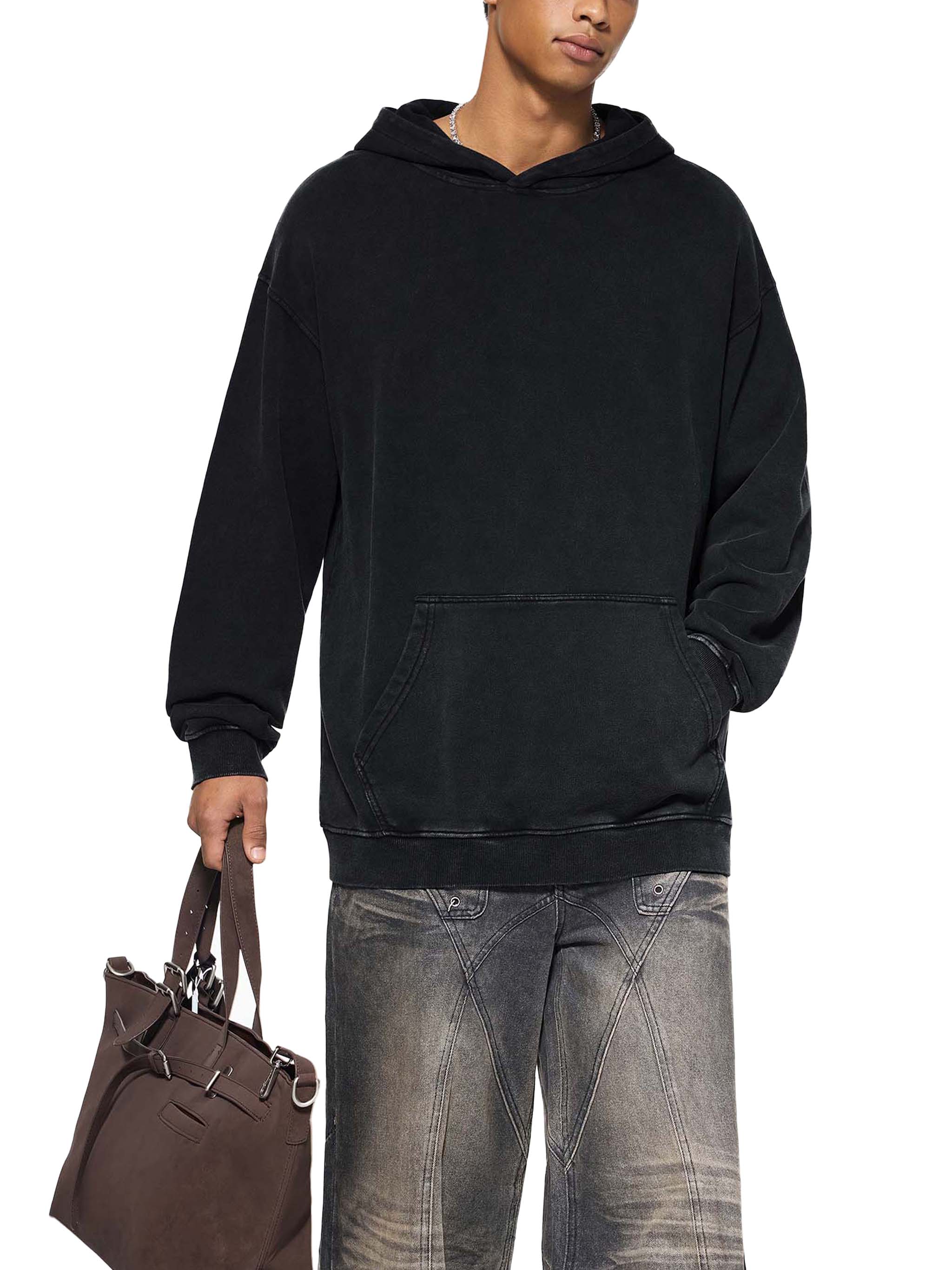 drop-shoulder,luxury hoodie,100% cotton,forest-green,vintage-wash,snow-washed,100-cotton,heavyweight-cotton,relaxed fit,premium-hoodie