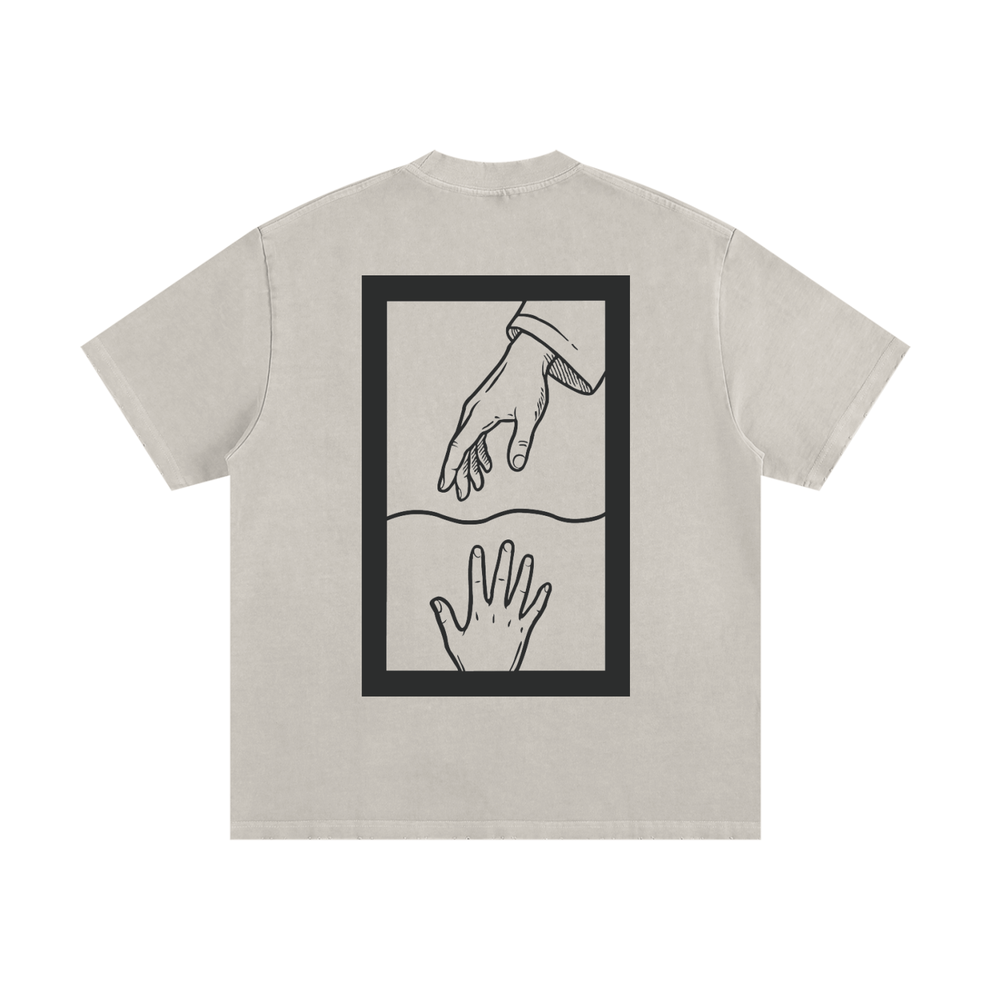 Saving Peter — !00% Cotton Heavyweight Distressed Off-White T-Shirt