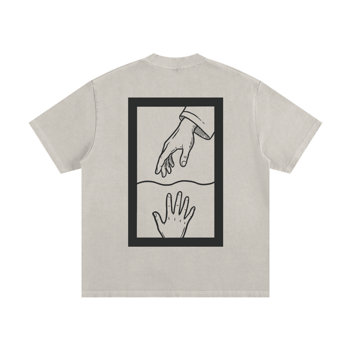 Saving Peter — !00% Cotton Heavyweight Distressed Off-White T-Shirt